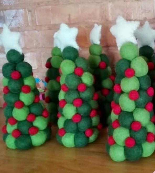 Holiday Felted balls-Christmas Tree $25