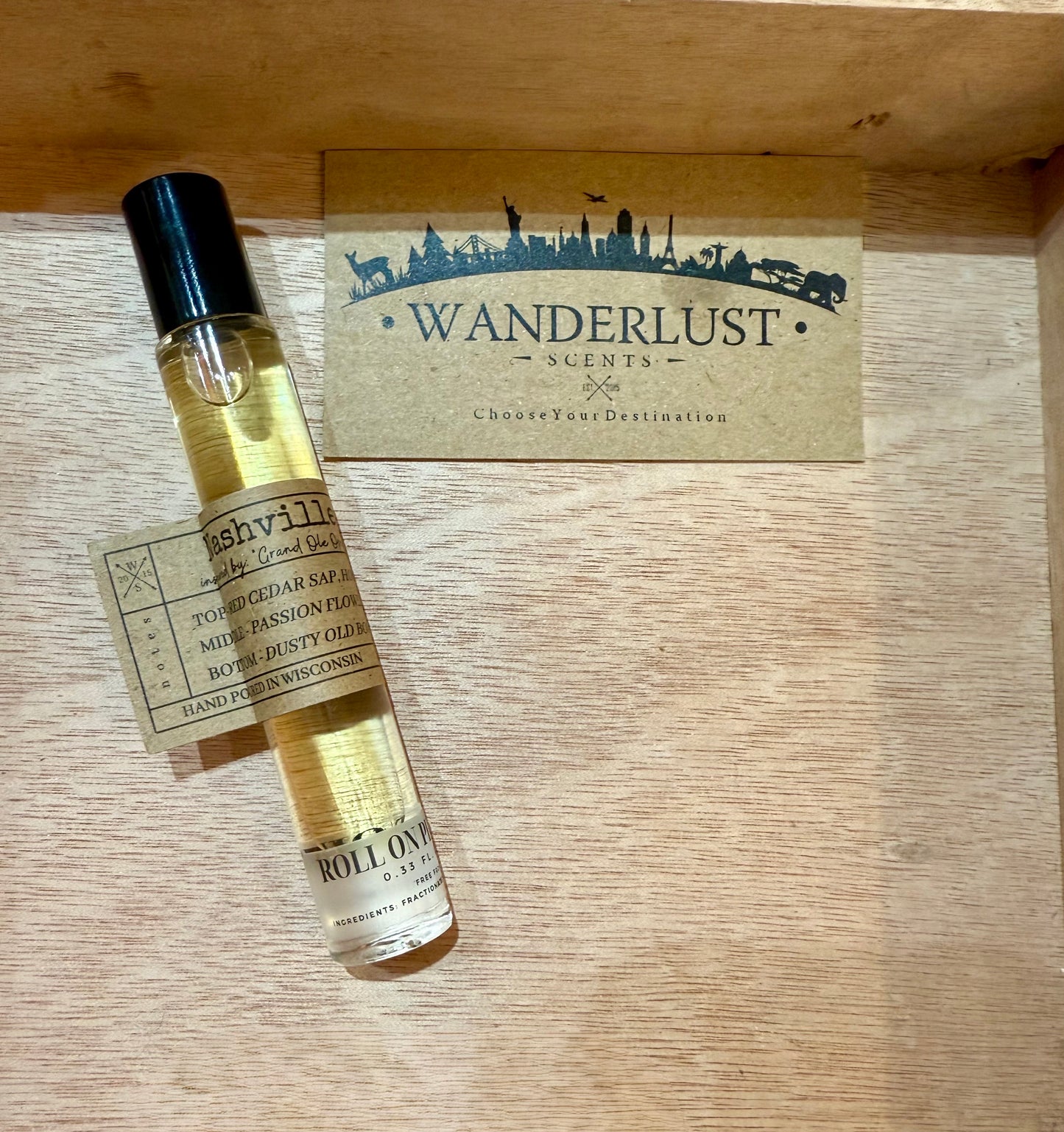 Wanderlust Roll on 10mL (destination inspired) scents $24
