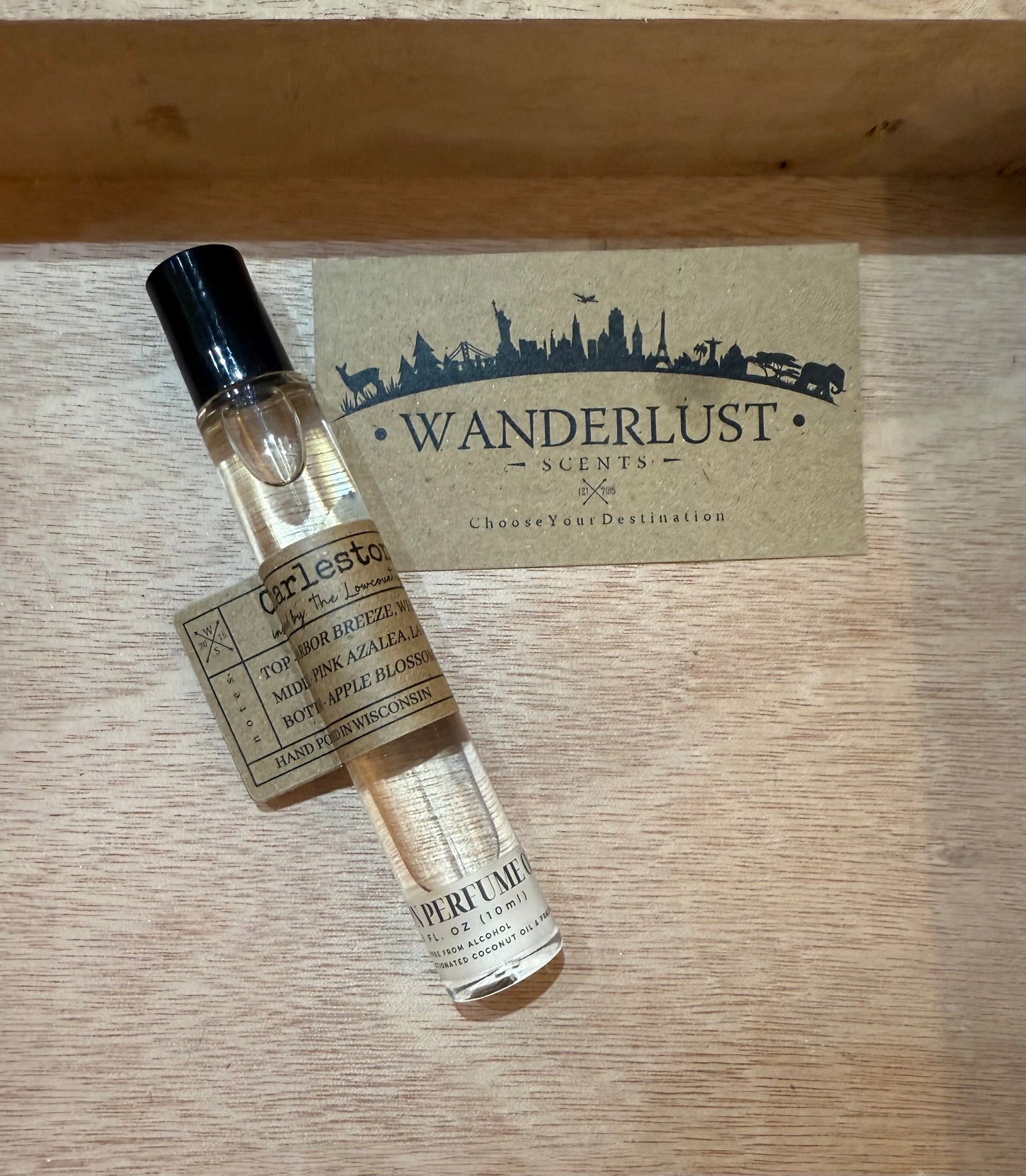 Wanderlust Roll on 10mL (destination inspired) scents $24