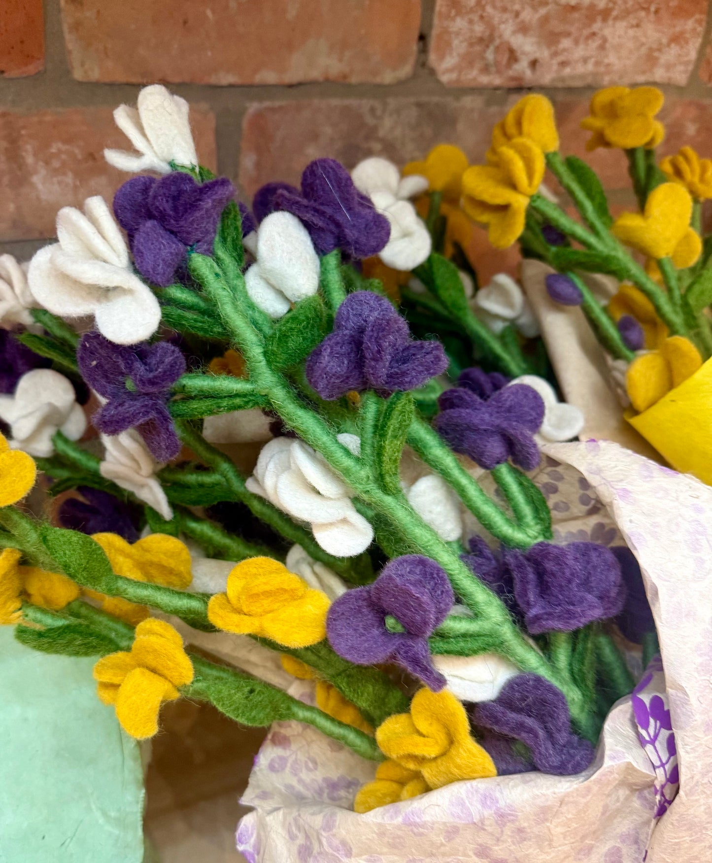 Flower Stalks Felted wool $9