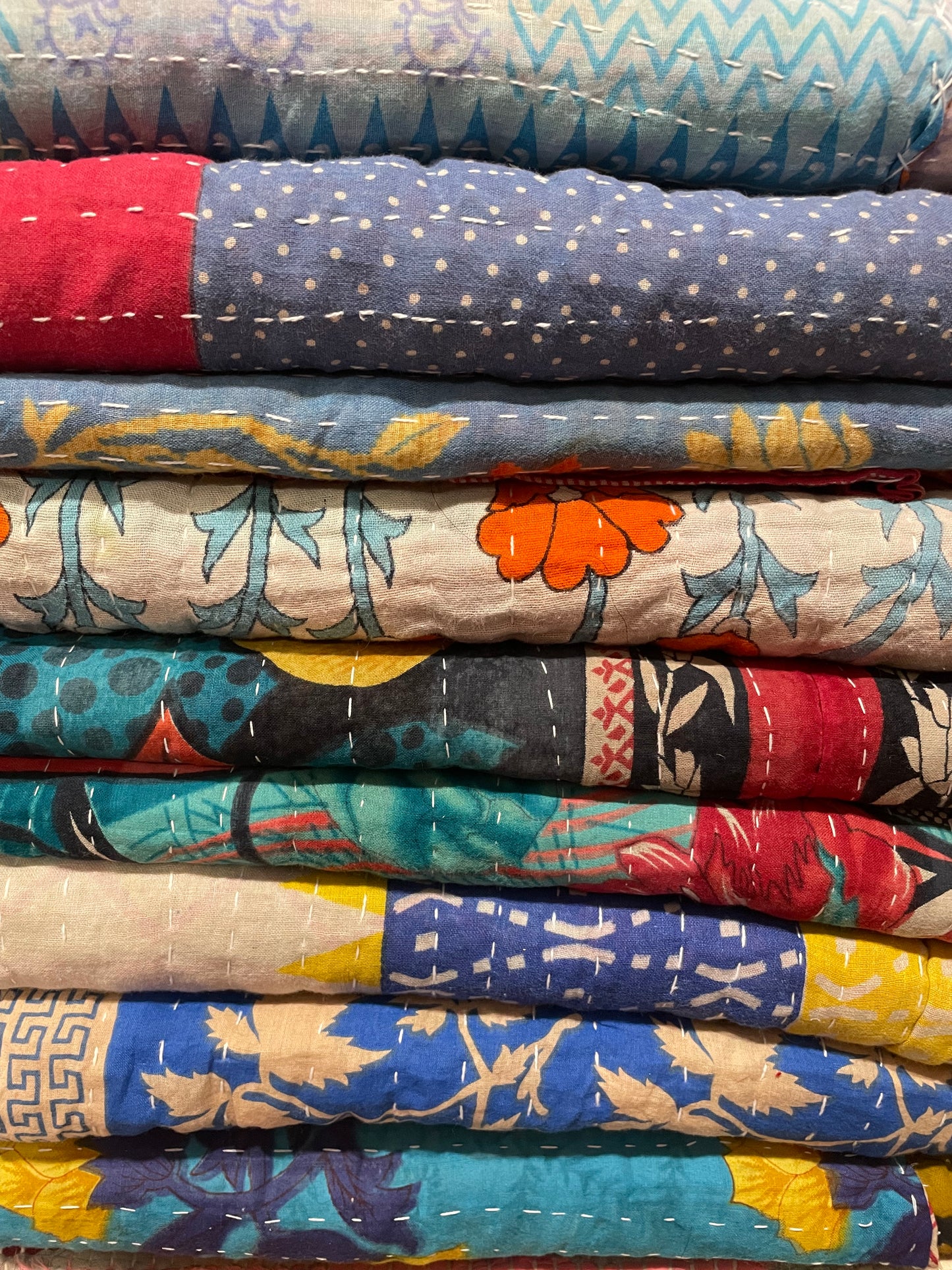 Kantha blankets $55