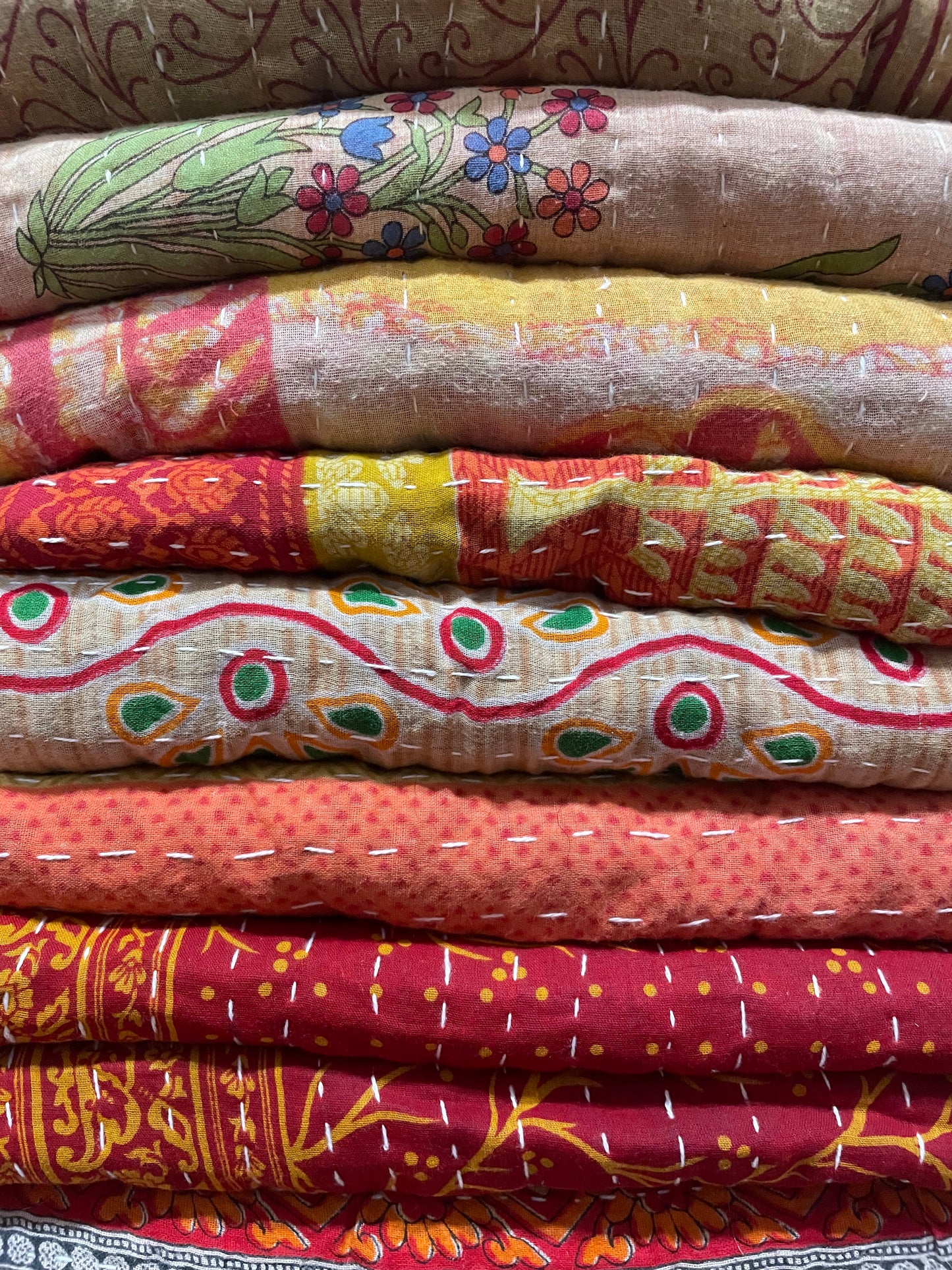 Kantha blankets $55