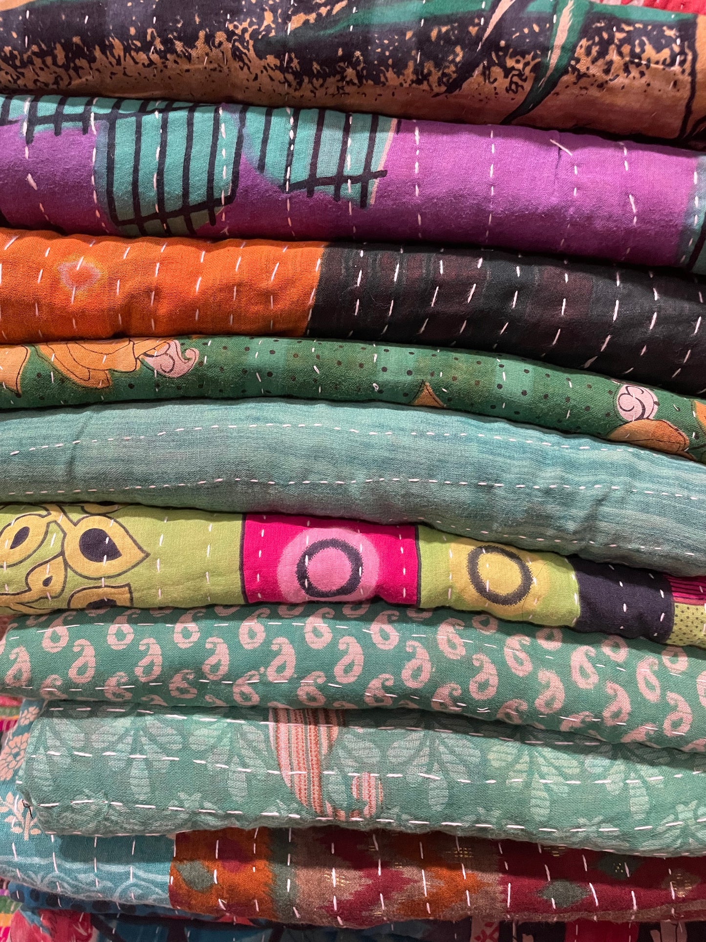 Kantha blankets $55