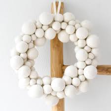 Wreath Multi sized 100% wool felted balls $60