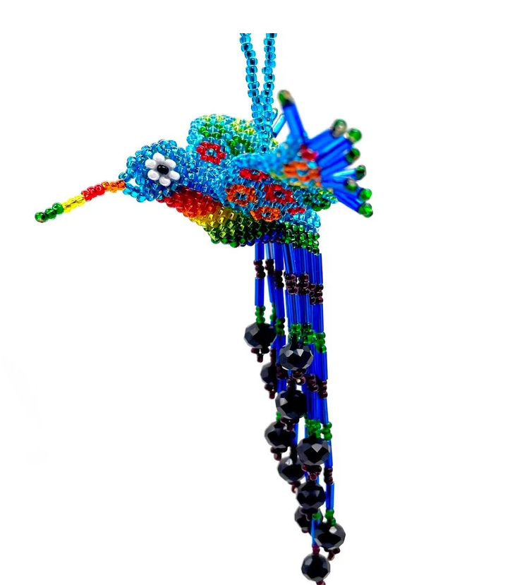 Keychain beaded hummingbird $25