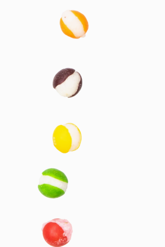 Freeze dried candy and confectionaries various