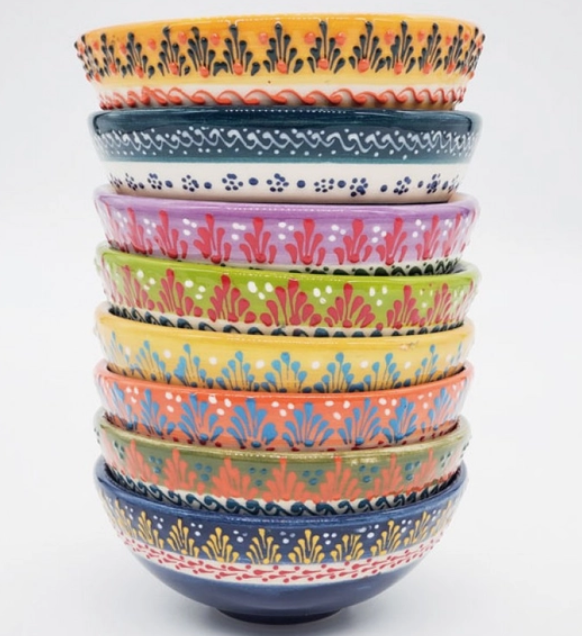 Turkish Ceramic 5" Bowls Garden