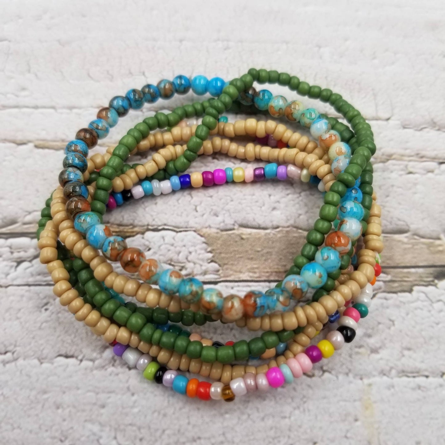 CER Multi Layered Boho Miyuke Bead Bracelet $10