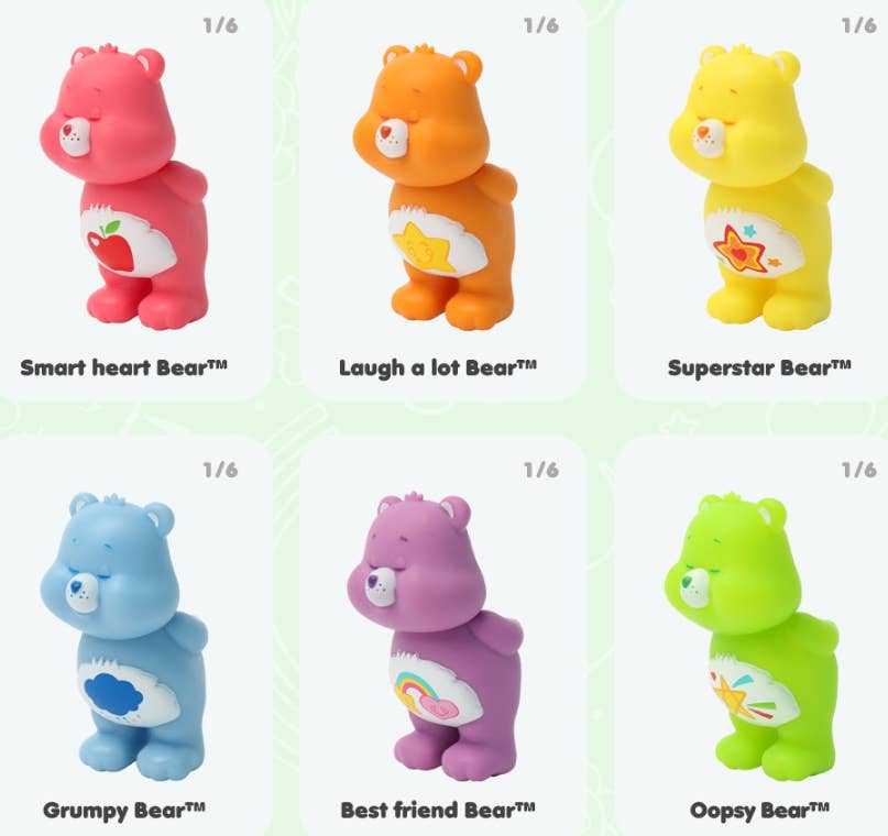 BCC Care Bears Random Figure Blind Box Ver.4 $15