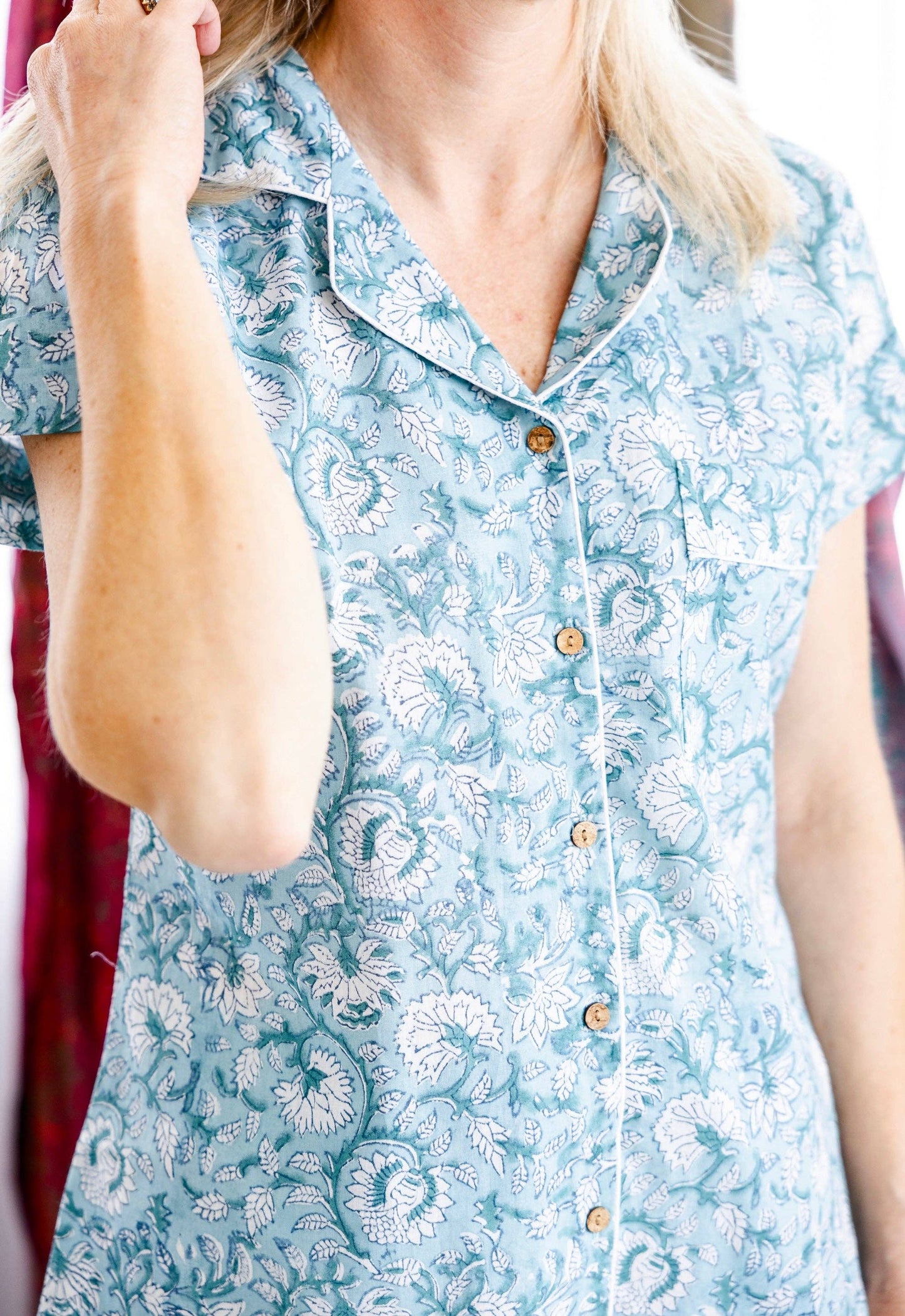 RAB Coastal Comfort Block Print Pajama Shorts Set $75
