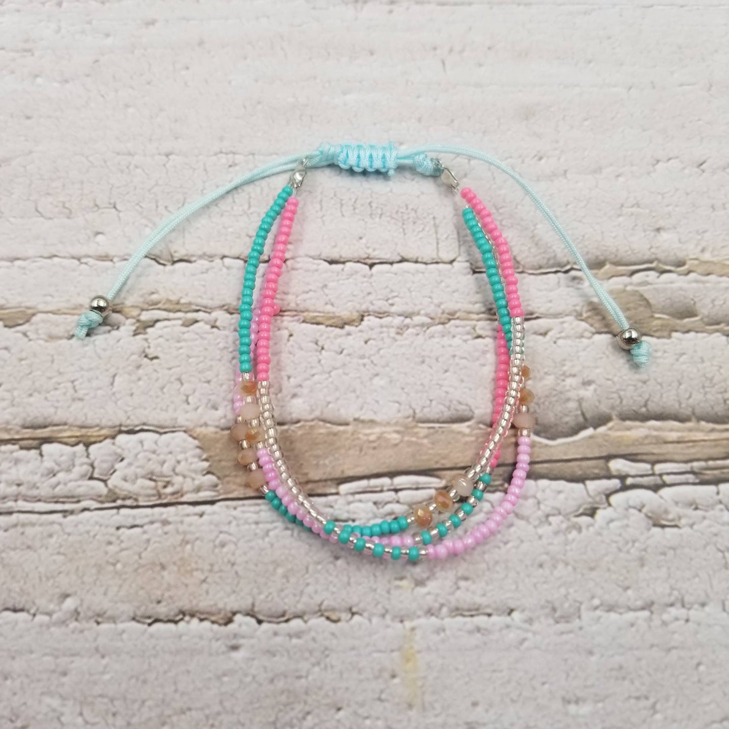 CER Boho Layered Colorful Beads Bracelet $7