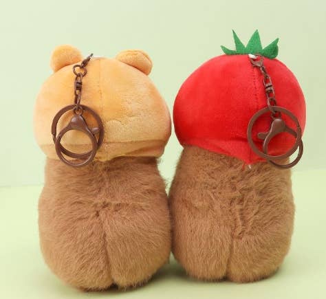 BCC Capybara Plush Keychain β BIG Neck Hood Series