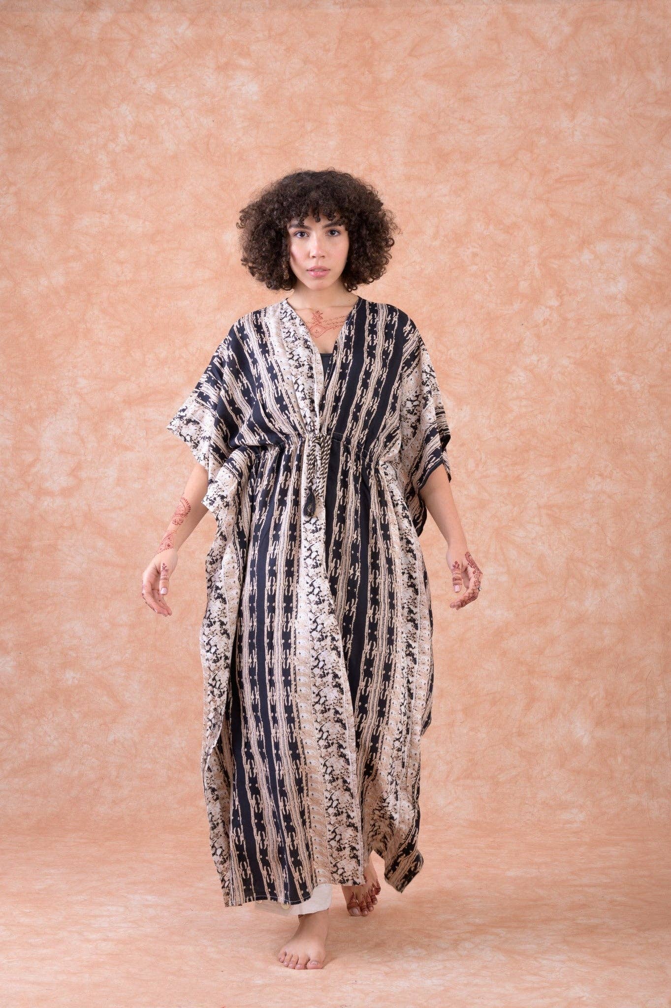 RHE Rhea Fortune Long Kaftan $60