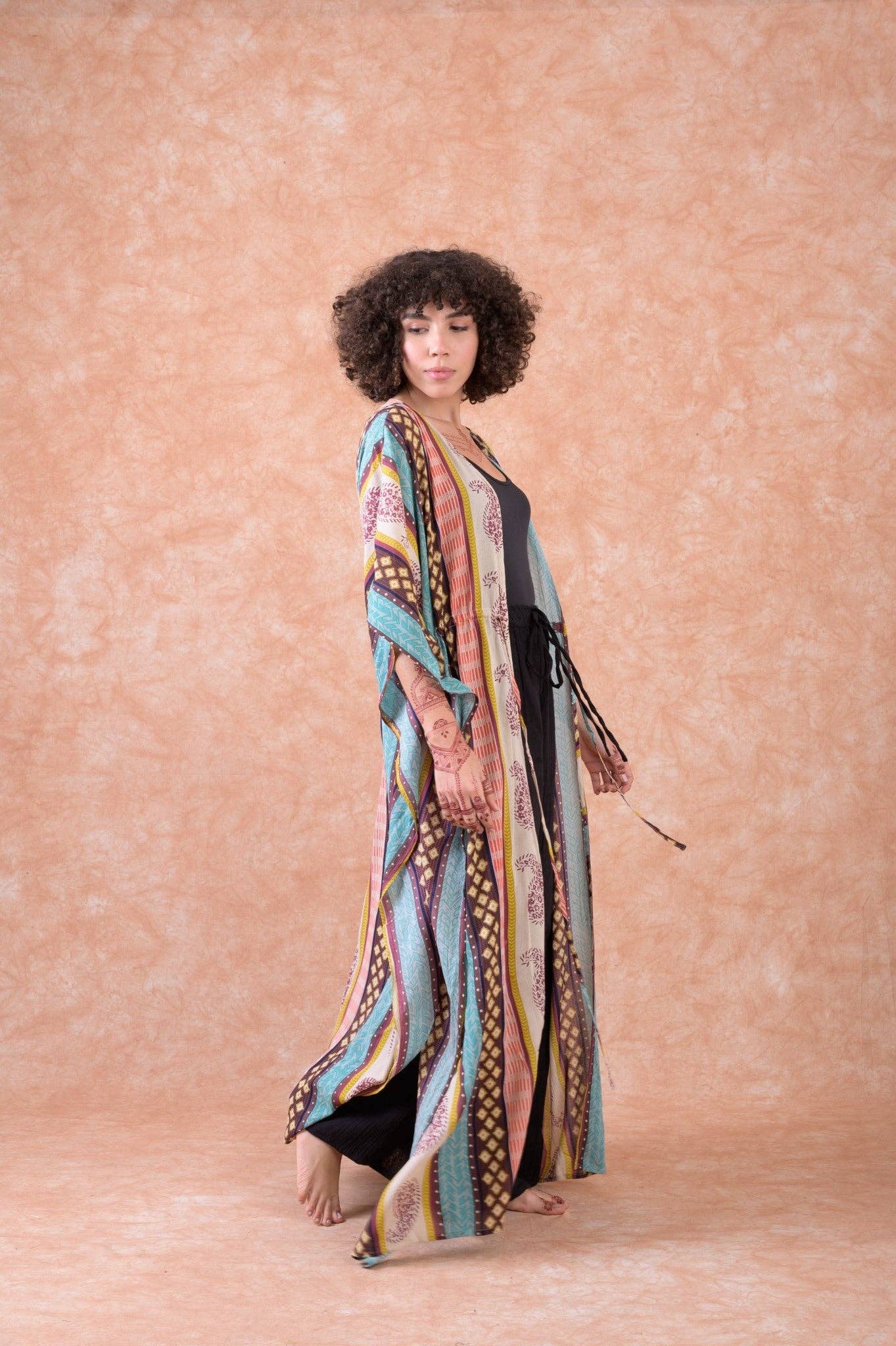RHE Rhea Fortune Long Kaftan $60