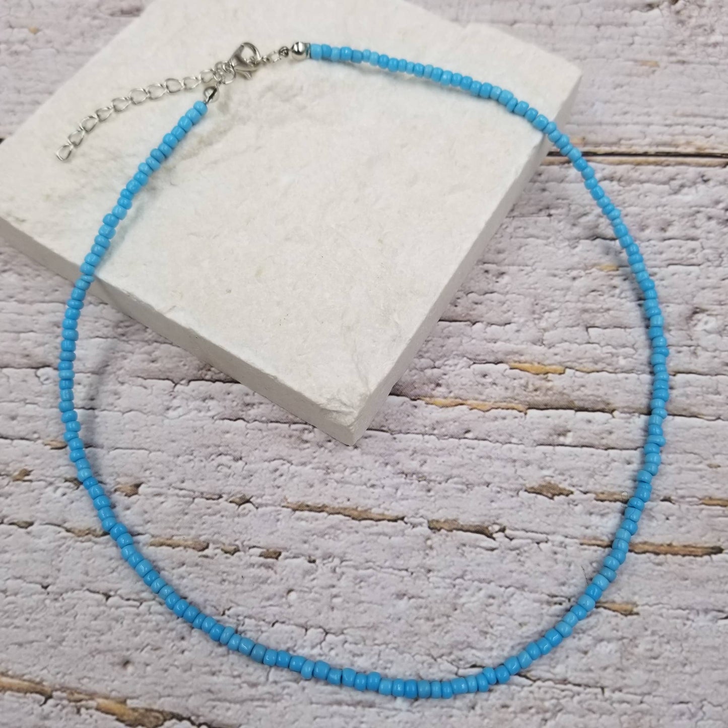CER Boho Layered Colorful Seed Beads Necklace $10