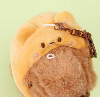 BCC Capybara Plush Keychain β BIG Neck Hood Series