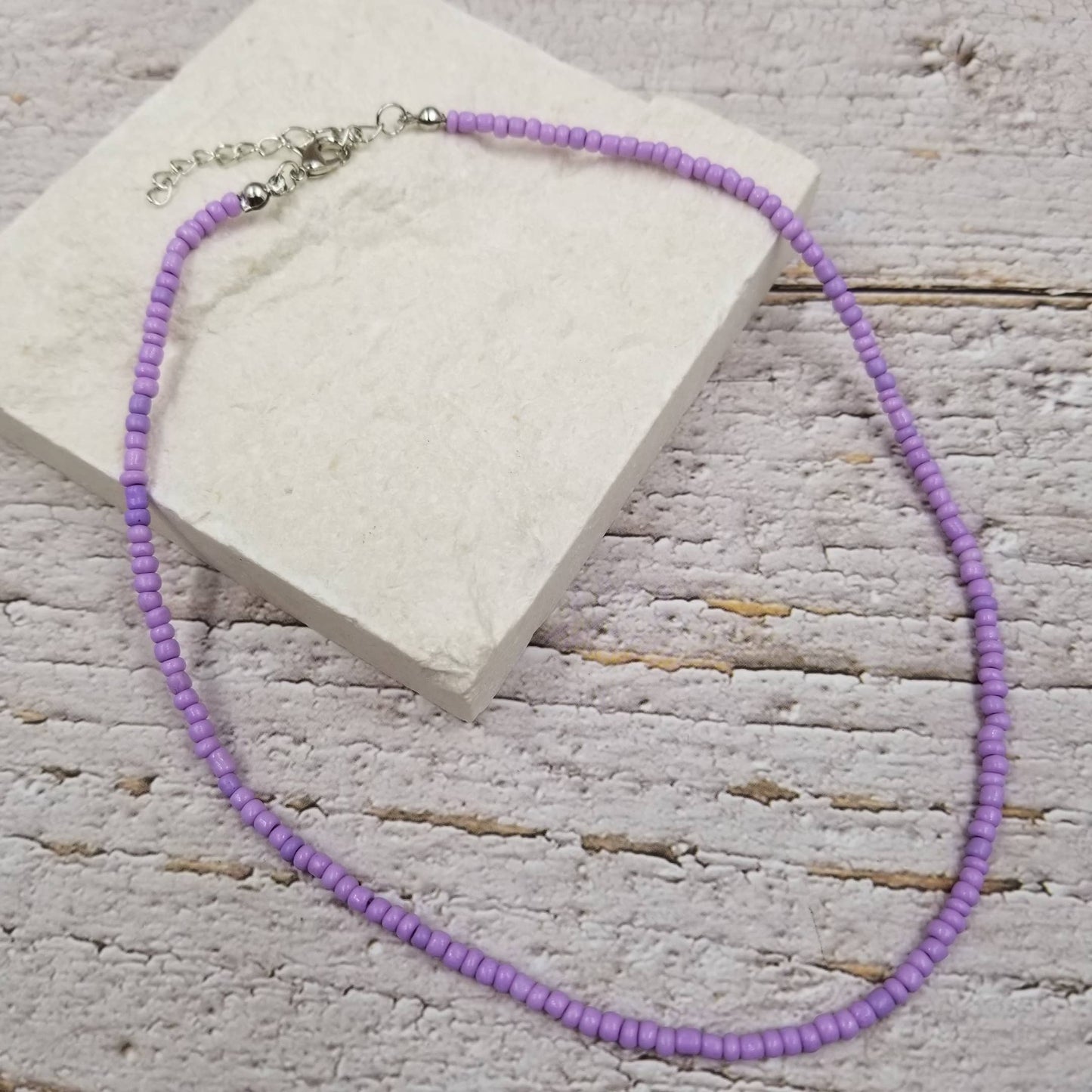 CER Boho Layered Colorful Seed Beads Necklace $10
