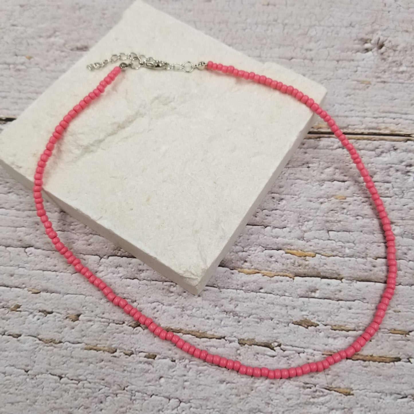 CER Boho Layered Colorful Seed Beads Necklace $10