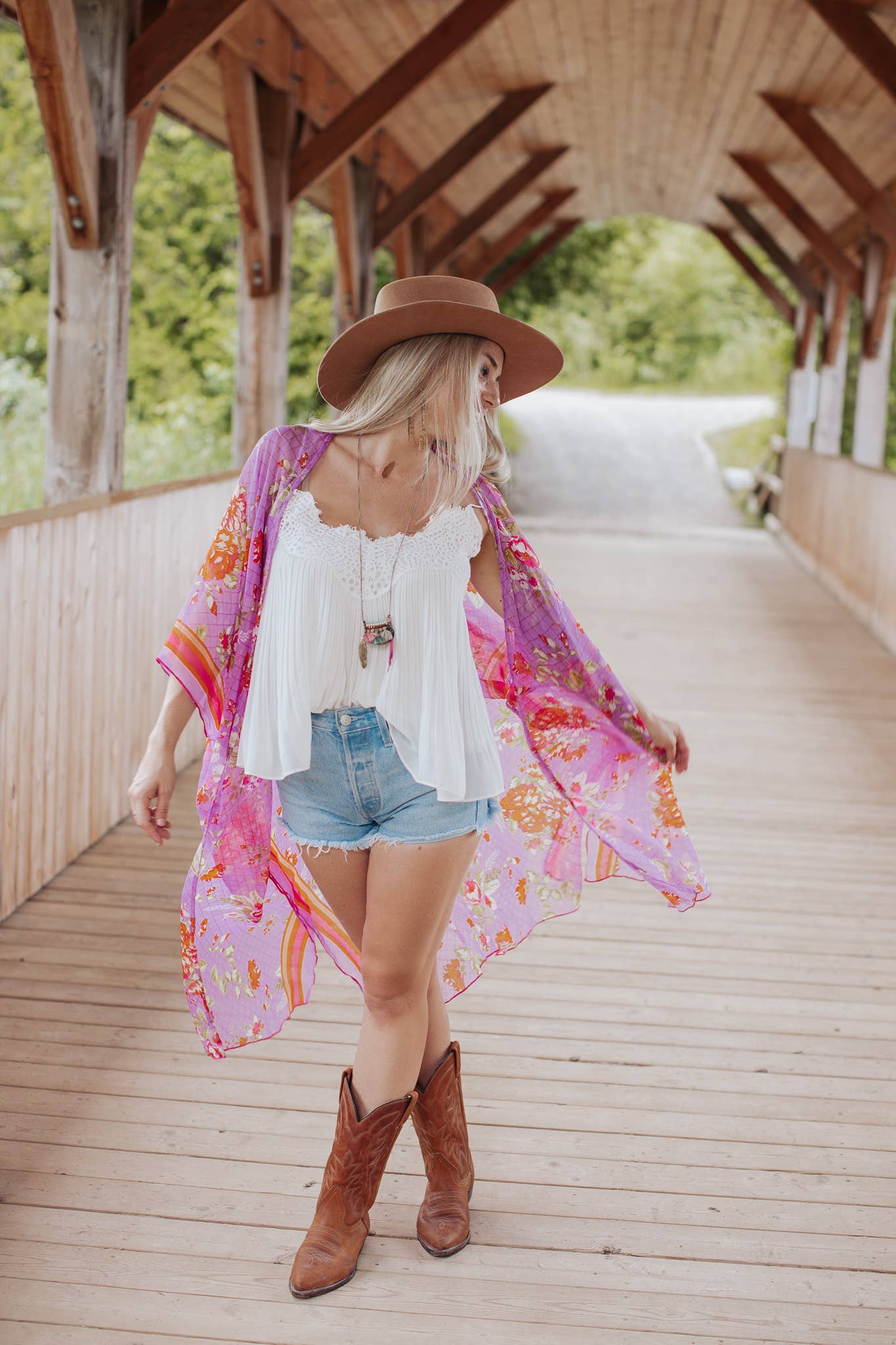 LLE Repurposed Sari Duster Kimono $70