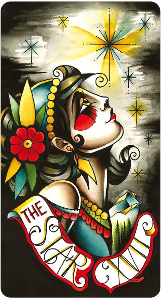 DEE Eight Coins' Tattoo Tarot Borderless Miniature Edition $20