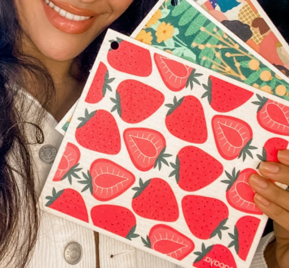 Papaya Reusable Kitchen Towels $19