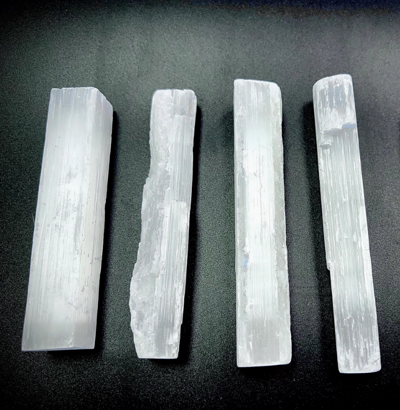 Selenite Crystal Wand 4" from Morocco