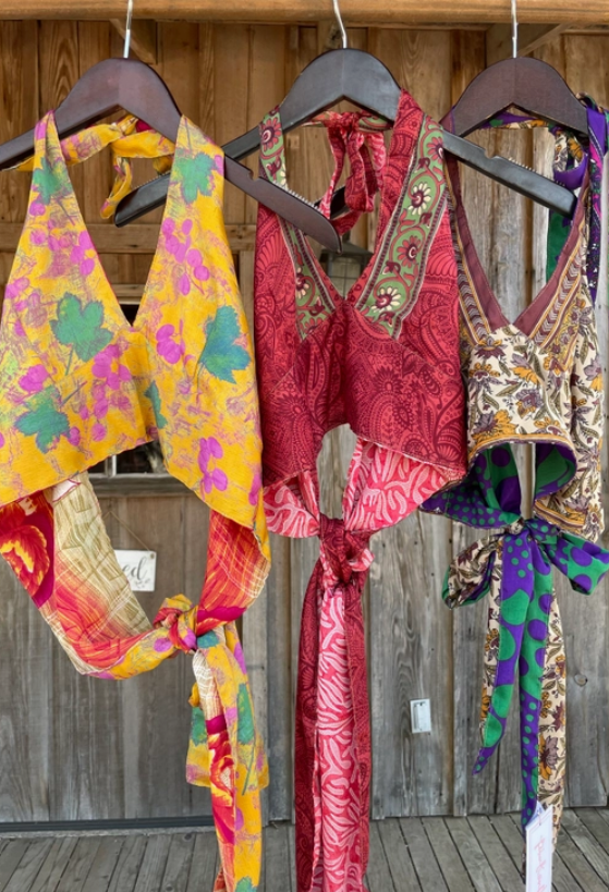 Reversible Silk Halter $65