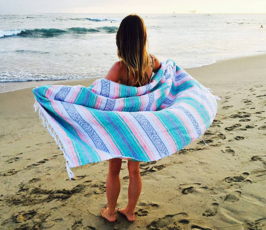Pastel Mexican Blankets