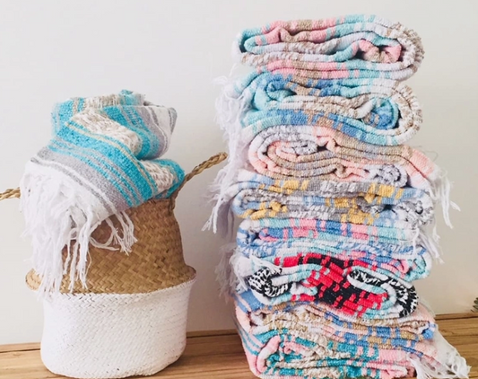 Pastel Mexican Blankets