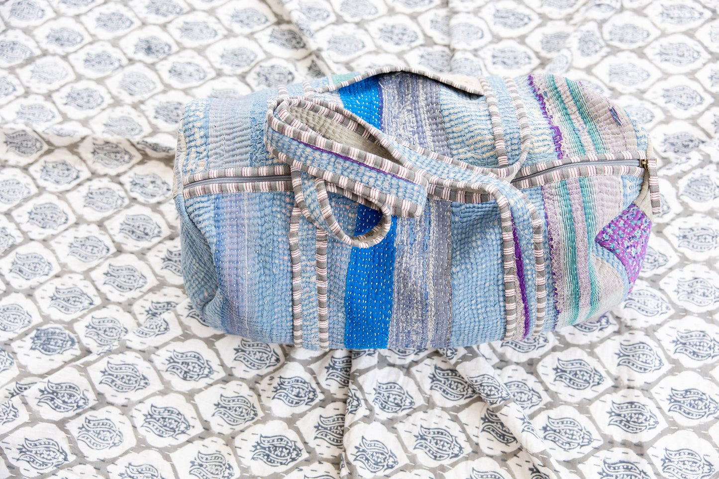 Heritage Stitch Antique Kantha Duffle Bag