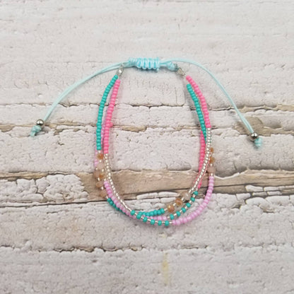 CER Boho Layered Colorful Beads Bracelet $7