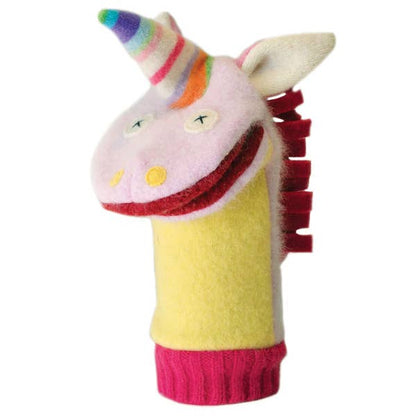CAT Cate & Levi Unicorn Puppet | Reclaimed Wool $30