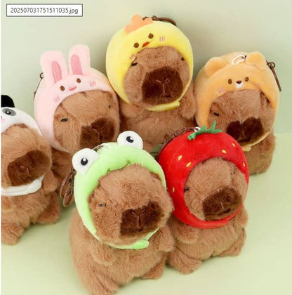 BCC Capybara Plush Keychain – BIG Neck Hood Series