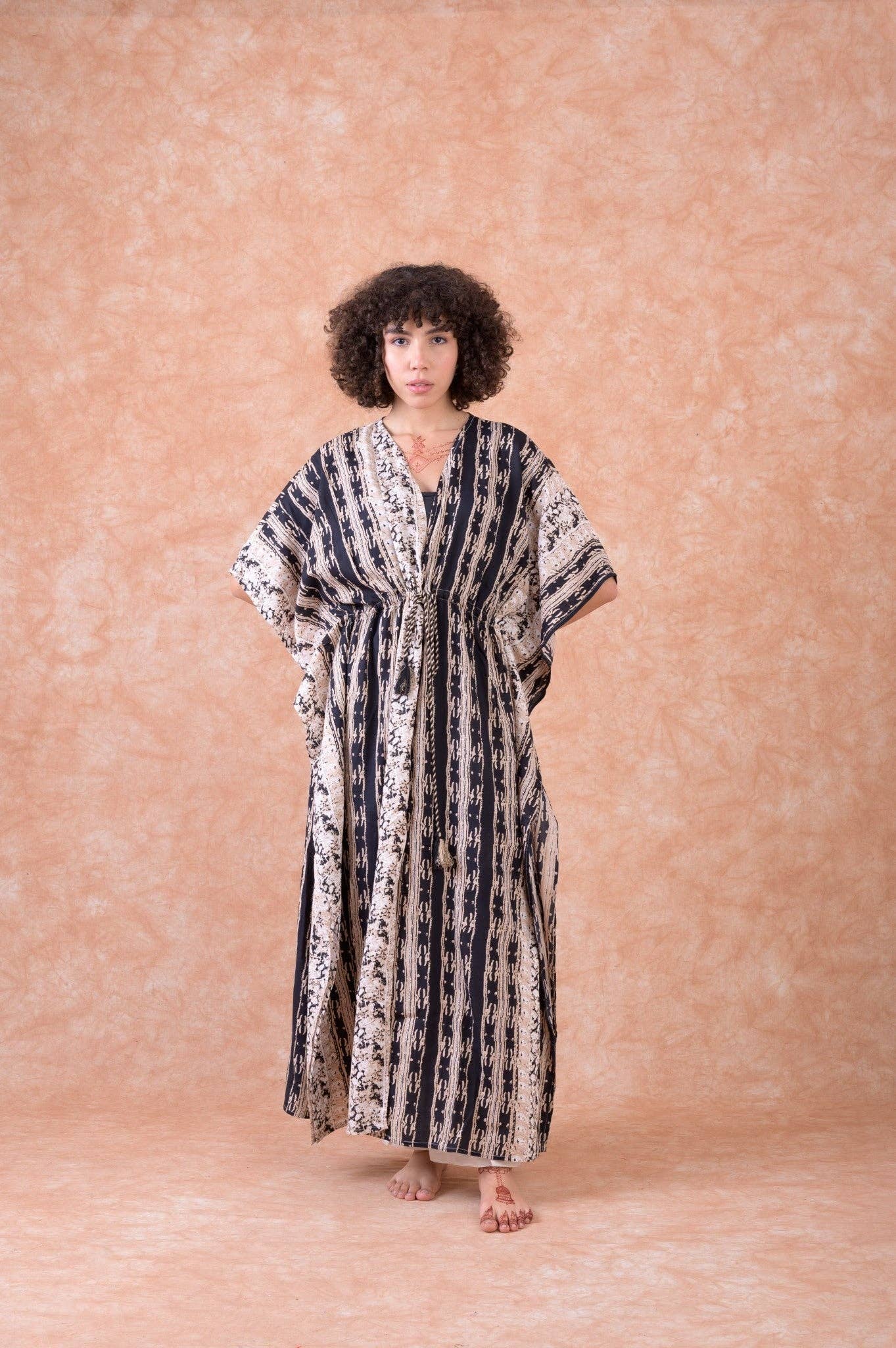 RHE Rhea Fortune Long Kaftan $60