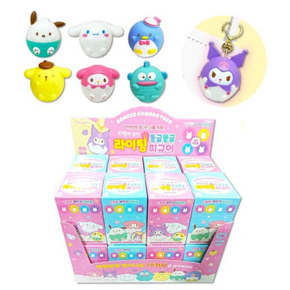 BCC Sanrio Mood Lighting Charaters Figure Key RIng Zipper Charm