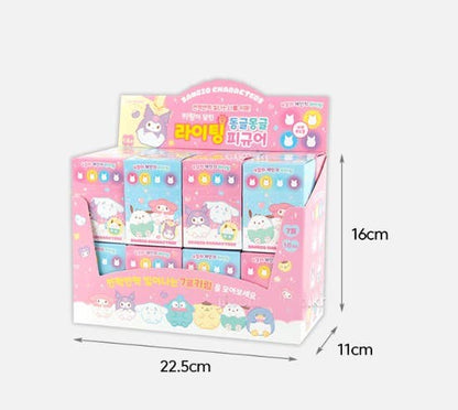 BCC Sanrio Mood Lighting Charaters Figure Key RIng Zipper Charm