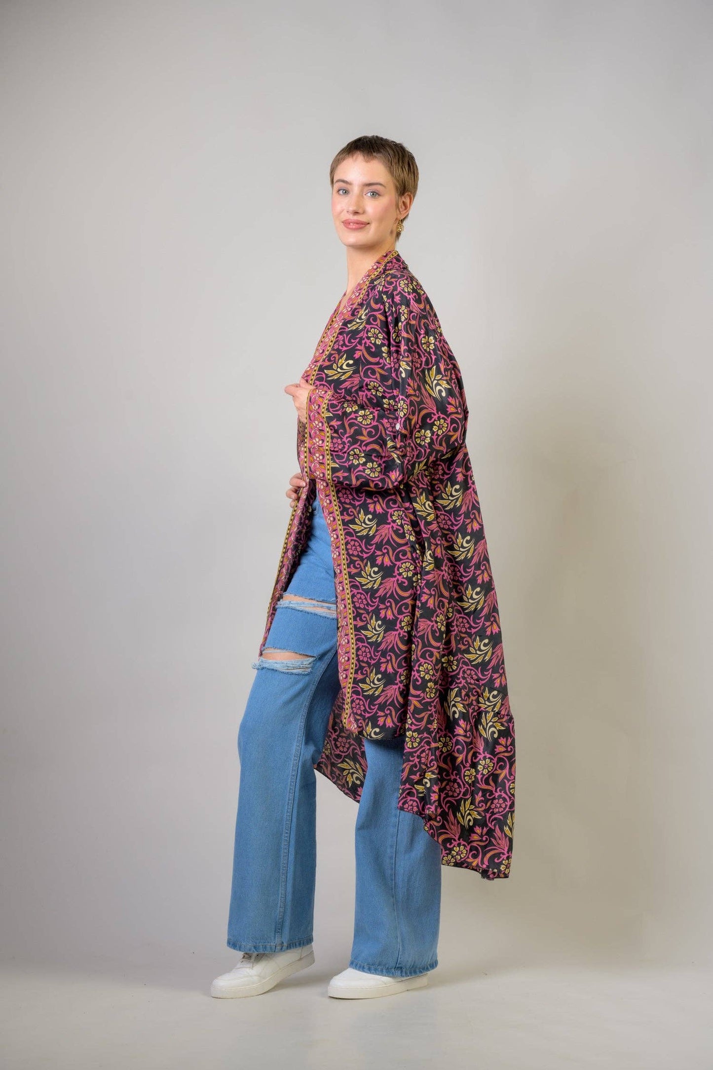 RHE Rhea Delicate Print Duster $55