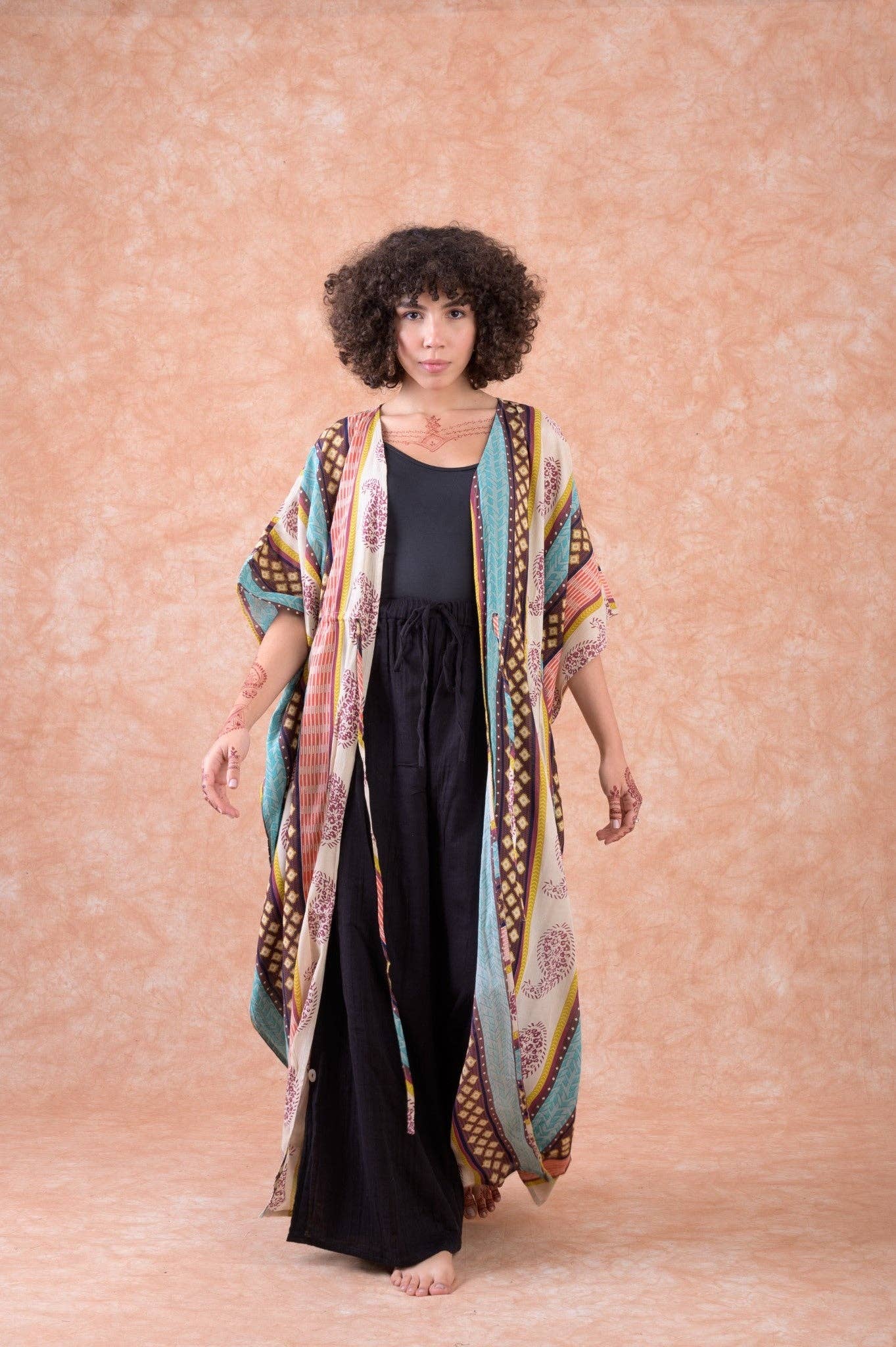 RHE Rhea Fortune Long Kaftan $60