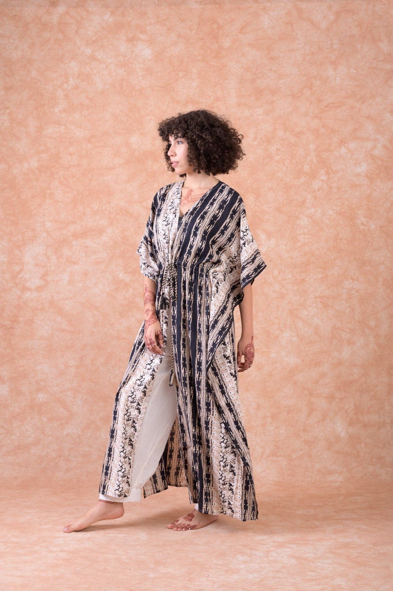 RHE Rhea Fortune Long Kaftan $60