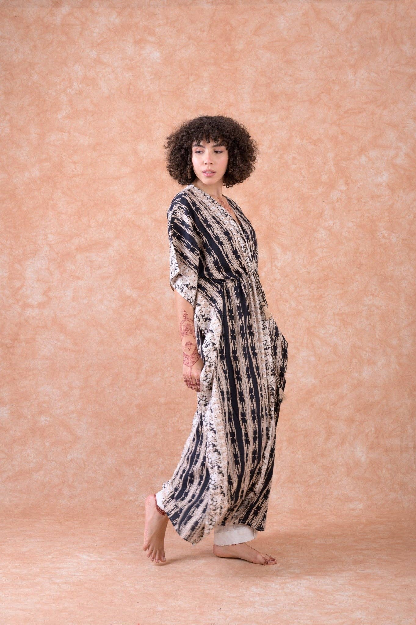 RHE Rhea Fortune Long Kaftan $60
