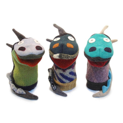 CAT Cate and Levi Dragon Puppet | Reclaimed Wool $30