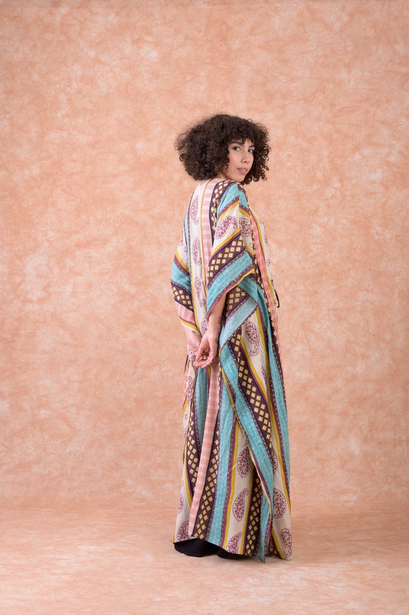 RHE Rhea Fortune Long Kaftan $60