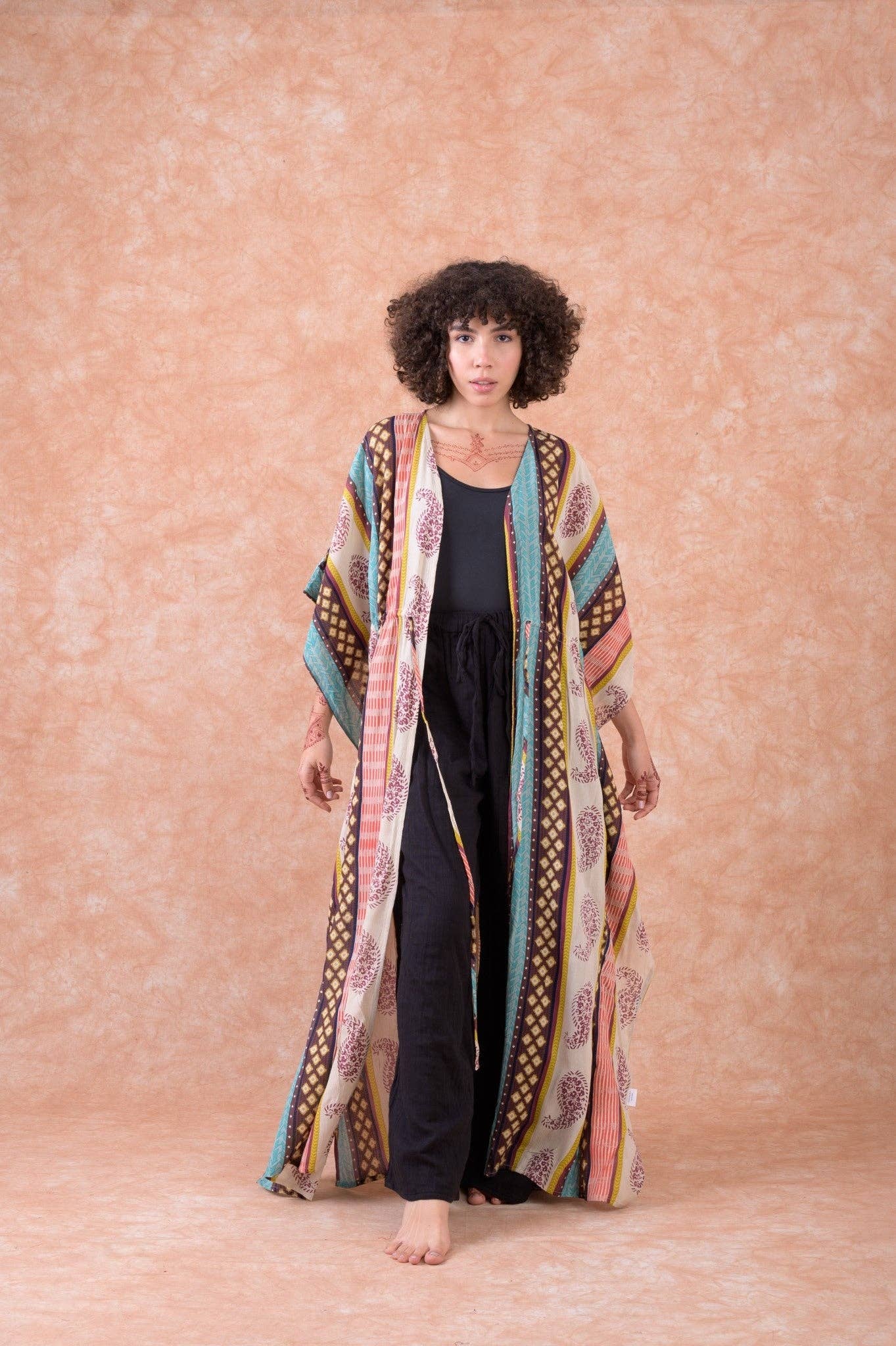 RHE Rhea Fortune Long Kaftan $60