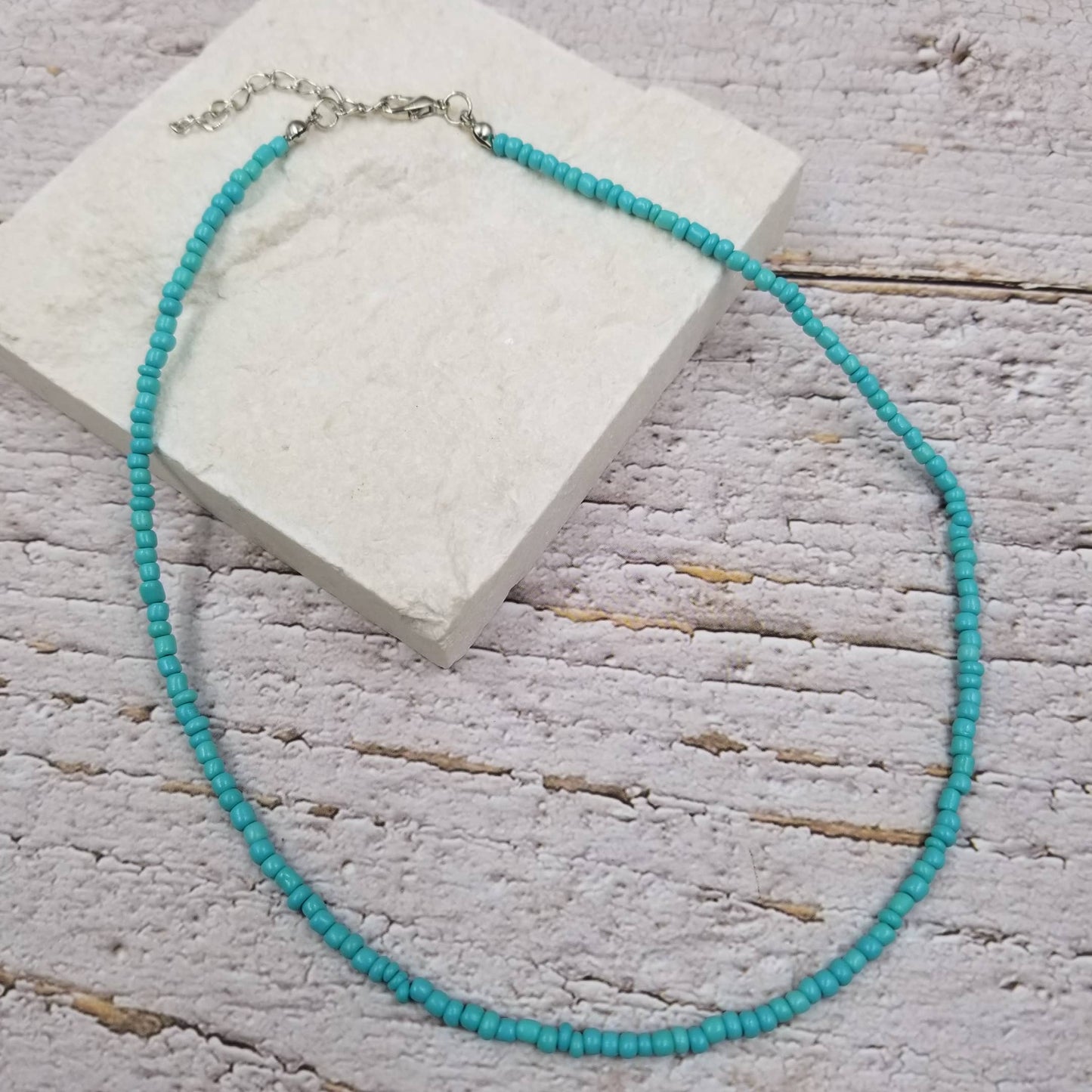 CER Boho Layered Colorful Seed Beads Necklace $10