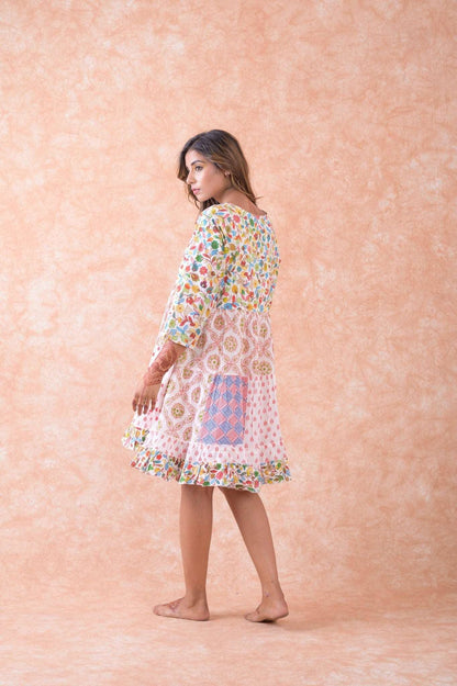 RHE Rhea Multi Pattern Dress $45