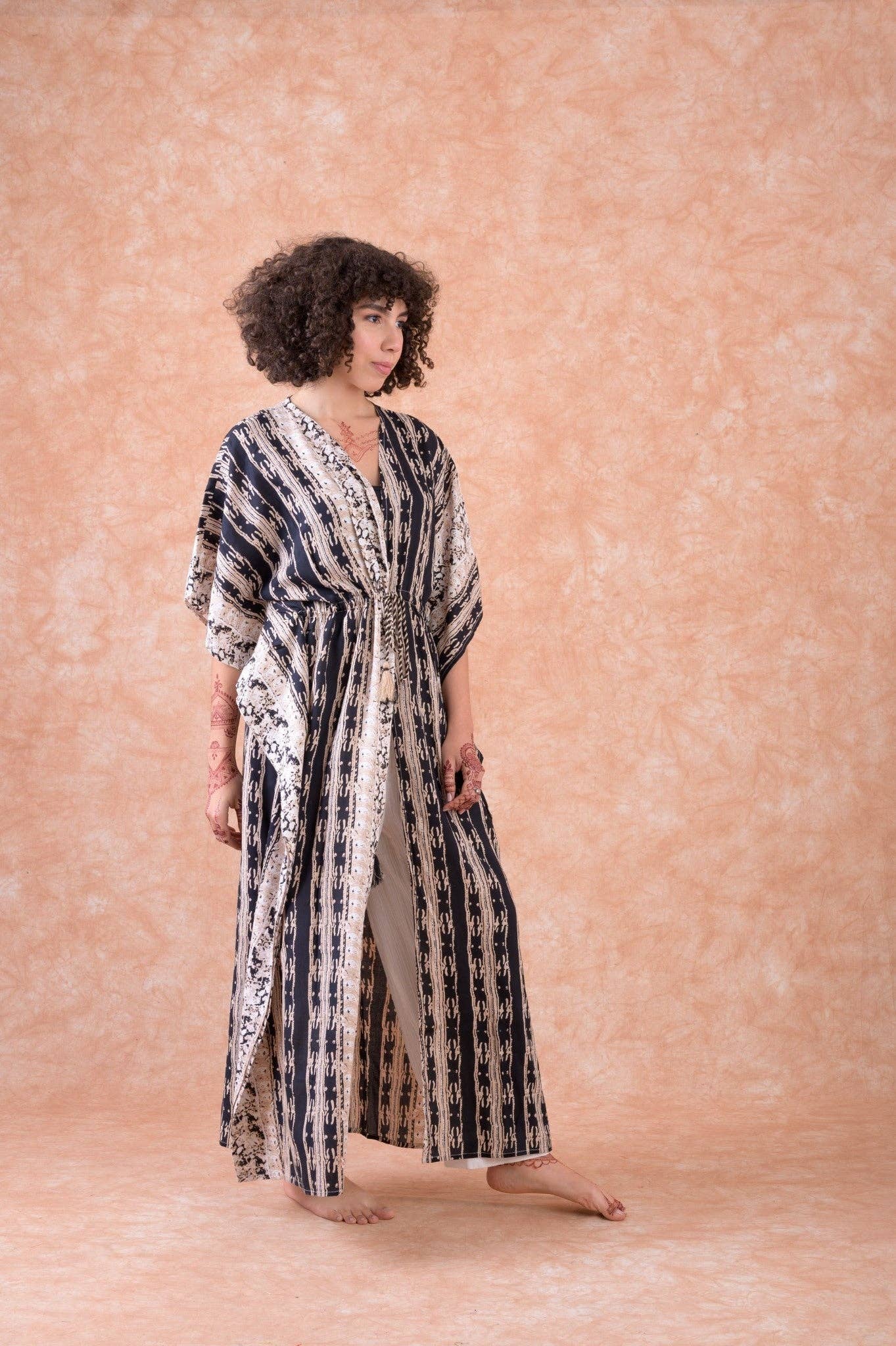 RHE Rhea Fortune Long Kaftan $60