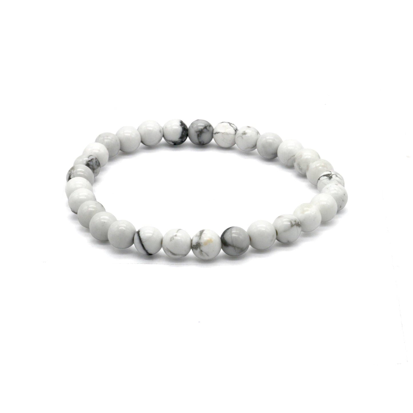 TIS Howlite Bracelet (6mm) $20