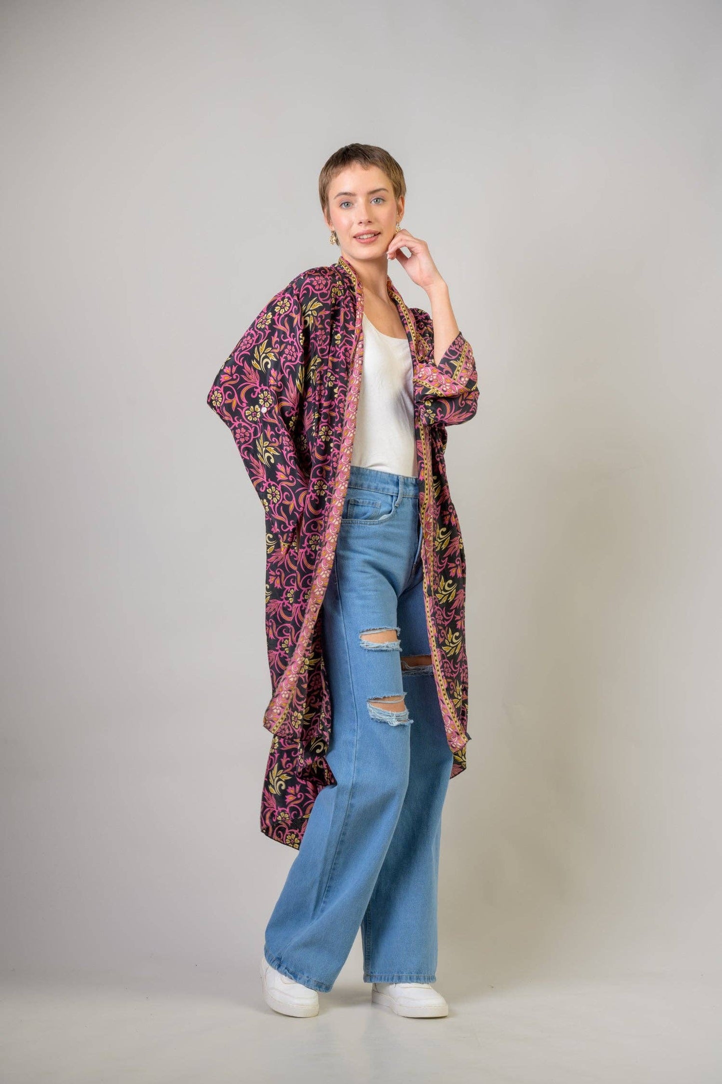 RHE Rhea Delicate Print Duster $55