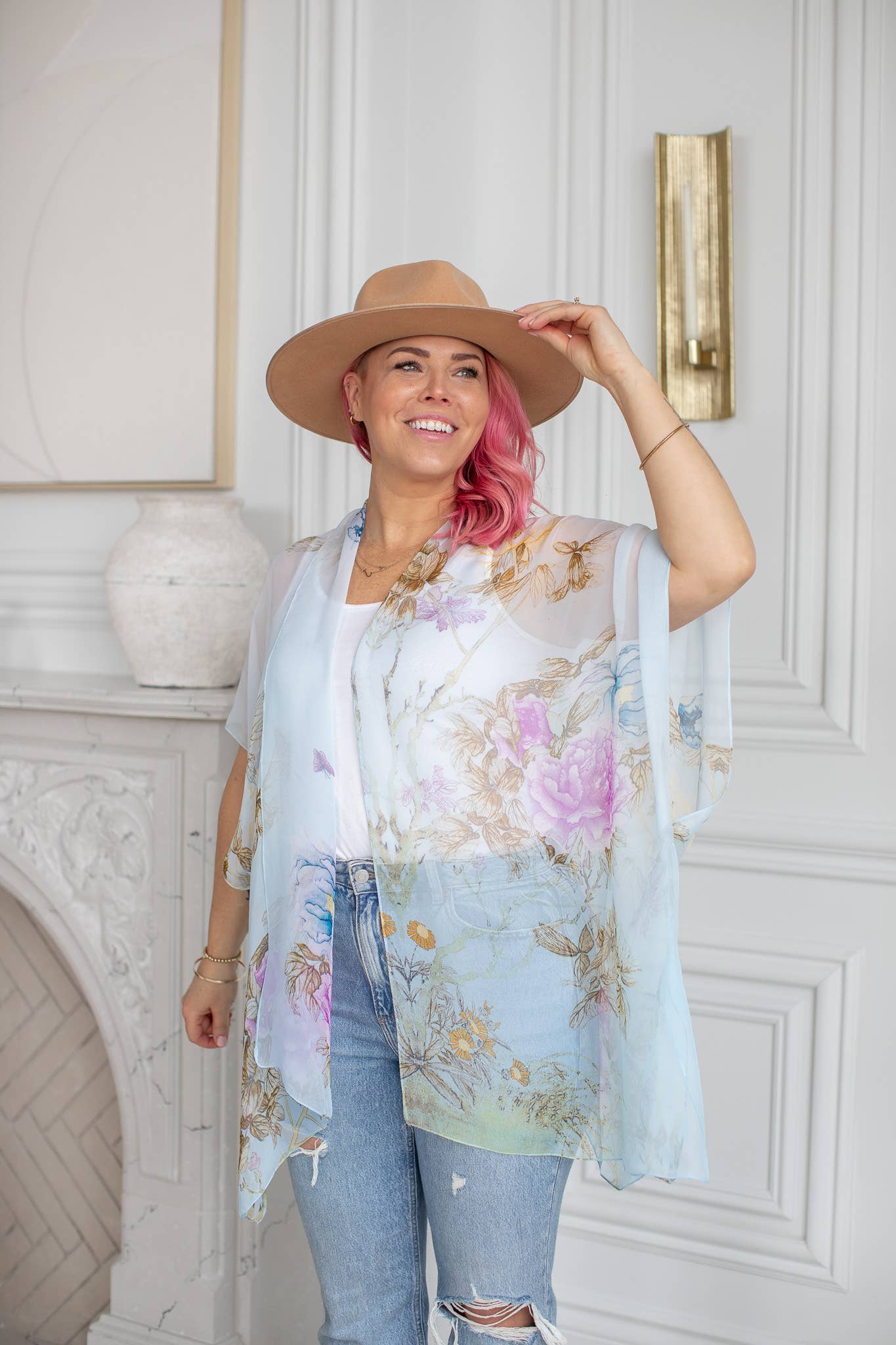 LLE Handmade Lightweight Chiffon Kimonos (Assorted) $60